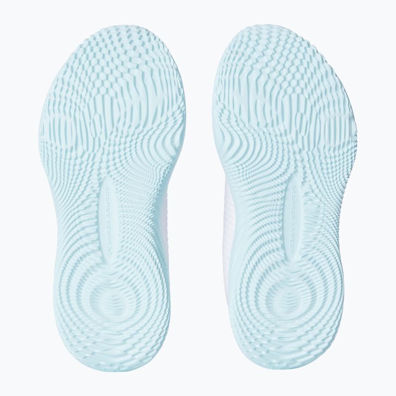 Кросівки для тренувань жіночі Under Armour Dynamic 2 white/stream/metallic silver 5
