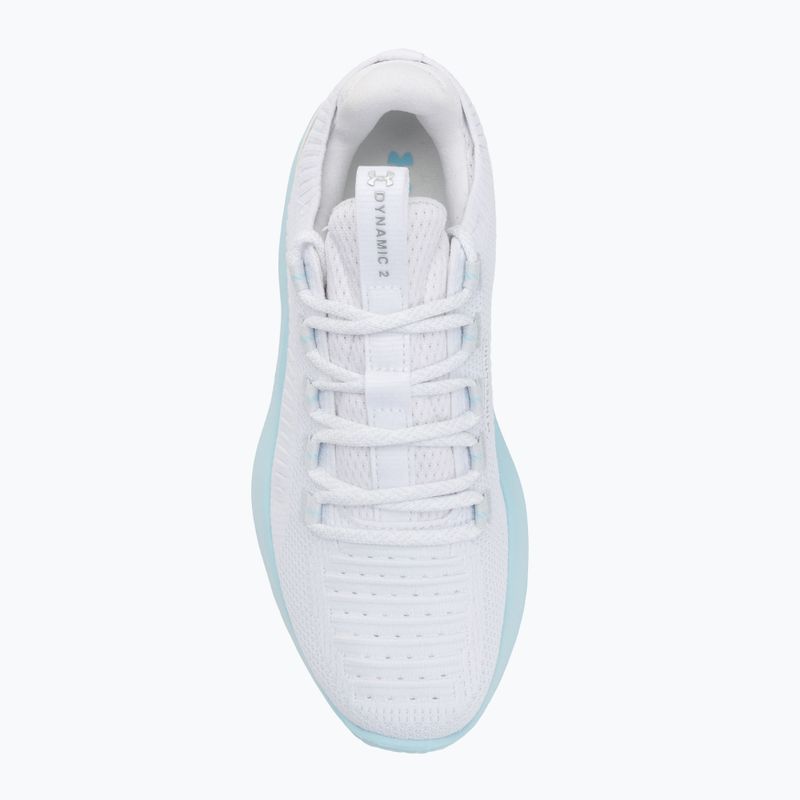 Кросівки для тренувань жіночі Under Armour Dynamic 2 white/stream/metallic silver 5