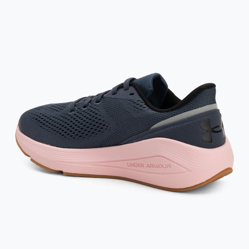 Кросівки для бігу жіночі Under Armour Sonic 7 downpour gray/prime pink/black 3
