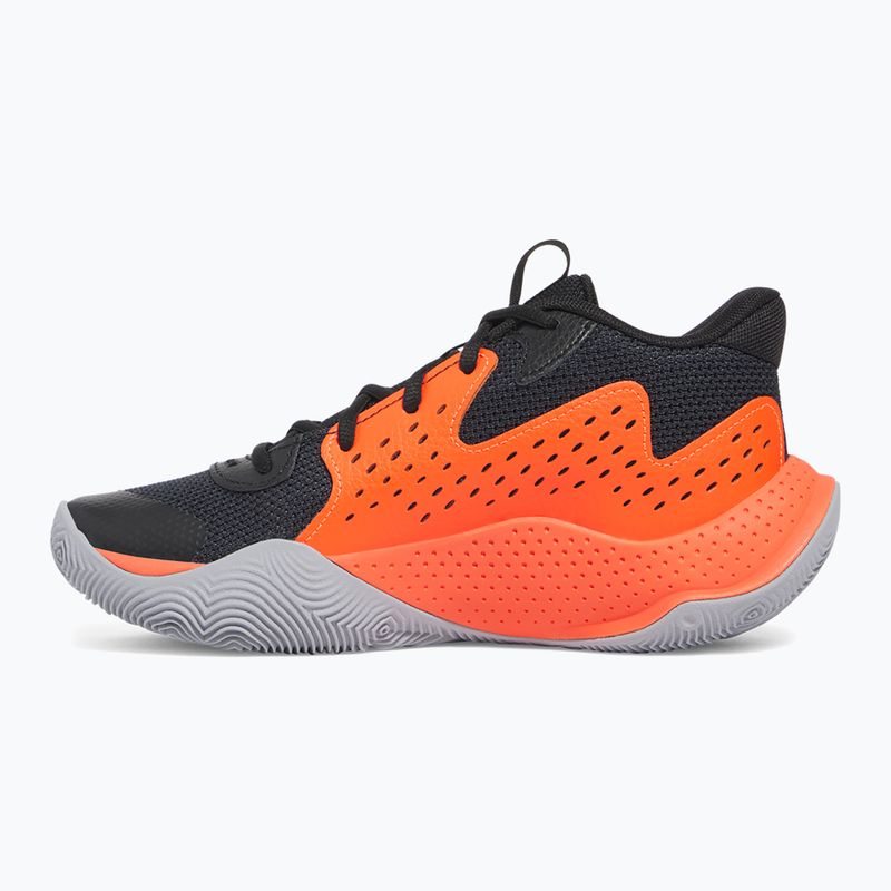 Кросівки баскетбольні дитячі Under Armour grade School Jet '23 black/ares red/mod gray 9
