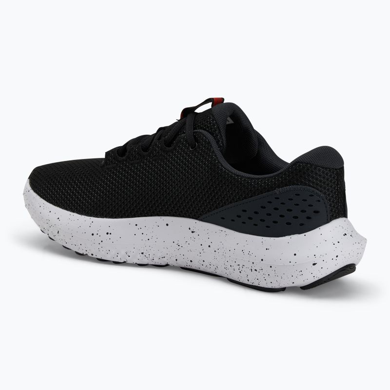 Кросівки для бігу чоловічі Under Armour Charged Surge 4 black/anthracite/ares red 3