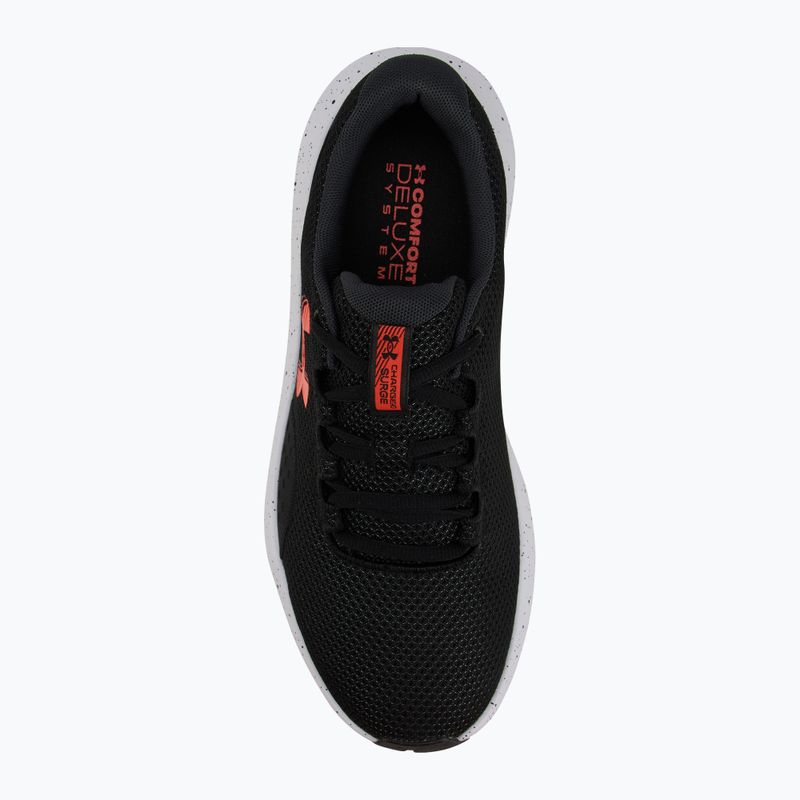 Кросівки для бігу чоловічі Under Armour Charged Surge 4 black/anthracite/ares red 5