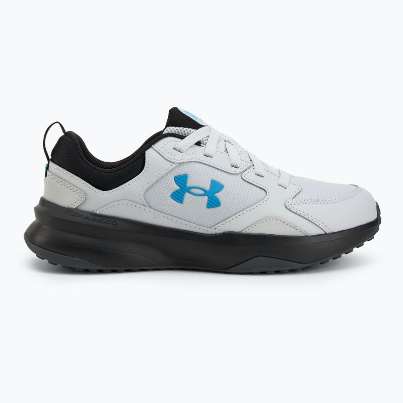 Кросівки для тренувань чоловічі Under Armour Charged Edge halo gray/black/ether blue 2