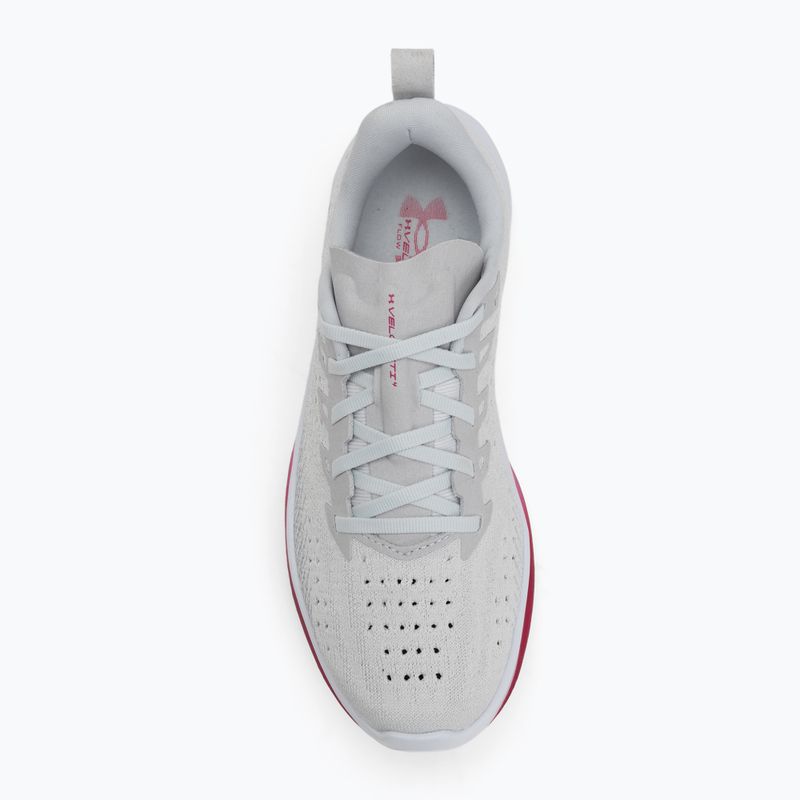 Кросівки для бігу жіночі Under Armour Velociti 4 SE halo gray/mod gray/shaded fuchsia 5