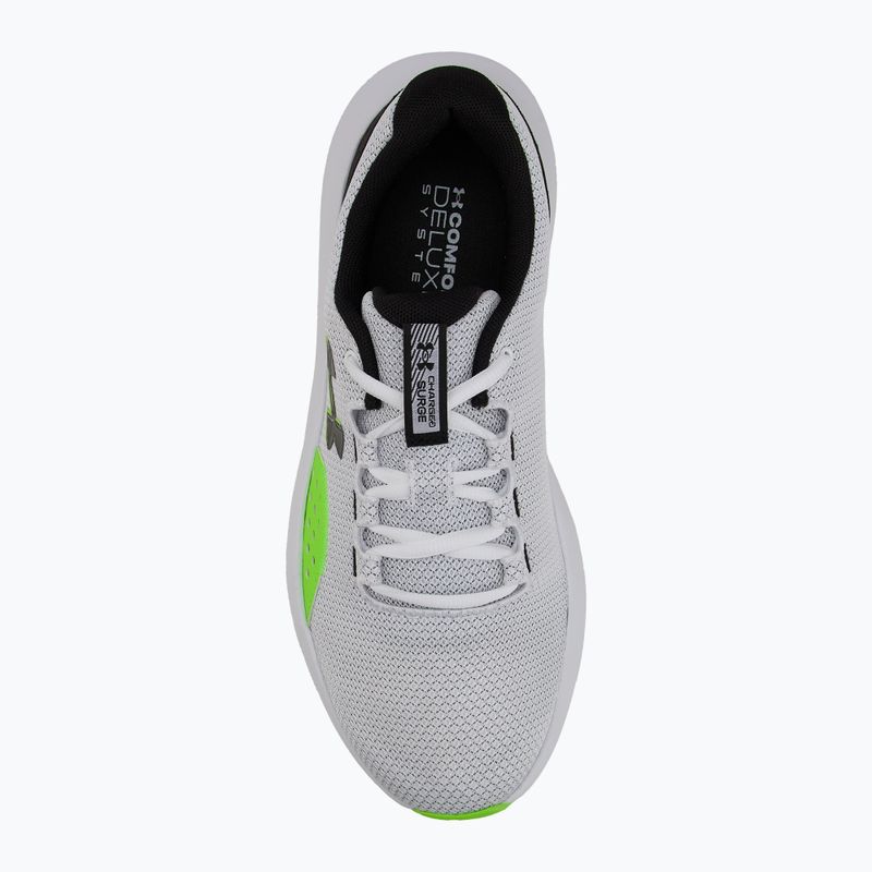 Кросівки для бігу чоловічі Under Armour Charged Surge 4 white/hyper green/black 4