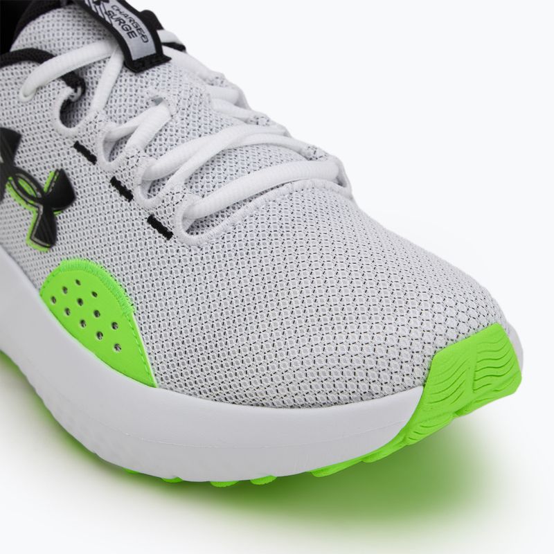 Кросівки для бігу чоловічі Under Armour Charged Surge 4 white/hyper green/black 7