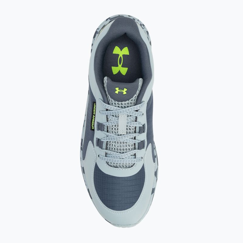 Кросівки для бігу чоловічі Under Armour Charged Bandit Trail 3 downpour gray/harbor blue/hyper green 5