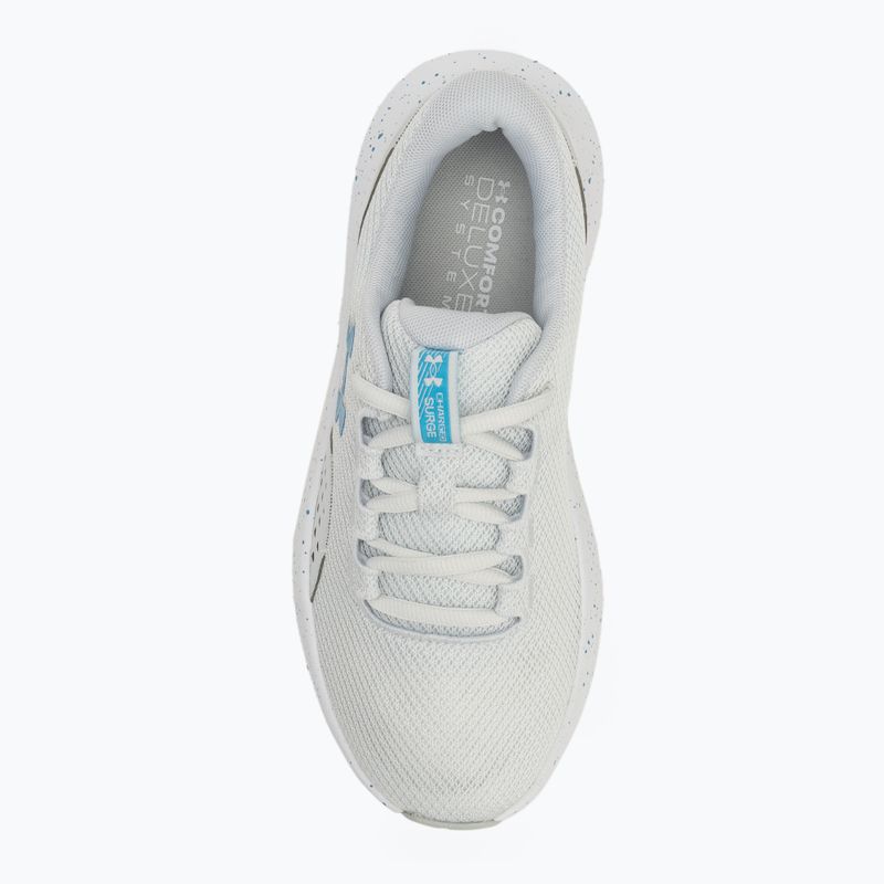 Кросівки для бігу жіночі Under Armour Charged Surge 4 distant gray/halo gray/ether blue 5