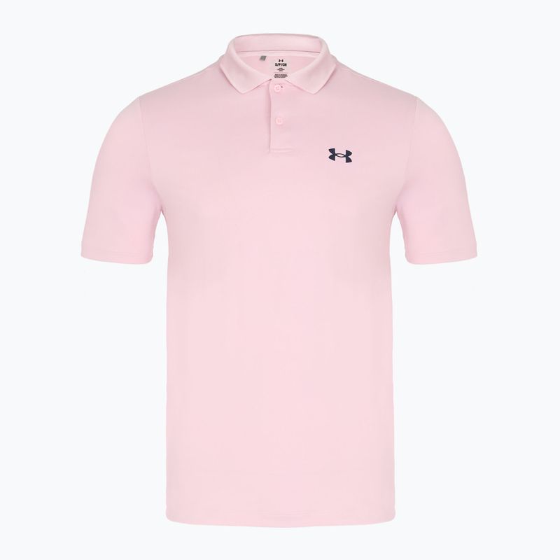 Футболка поло чоловіча Under Armour Matchplay Polo prime pink/midnight navy