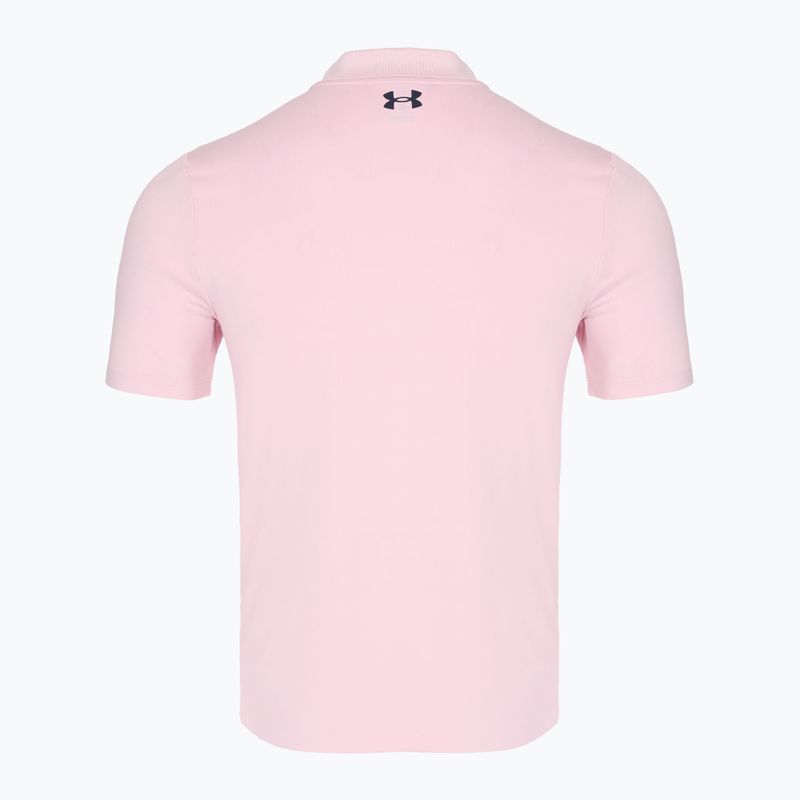 Футболка поло чоловіча Under Armour Matchplay Polo prime pink/midnight navy 2