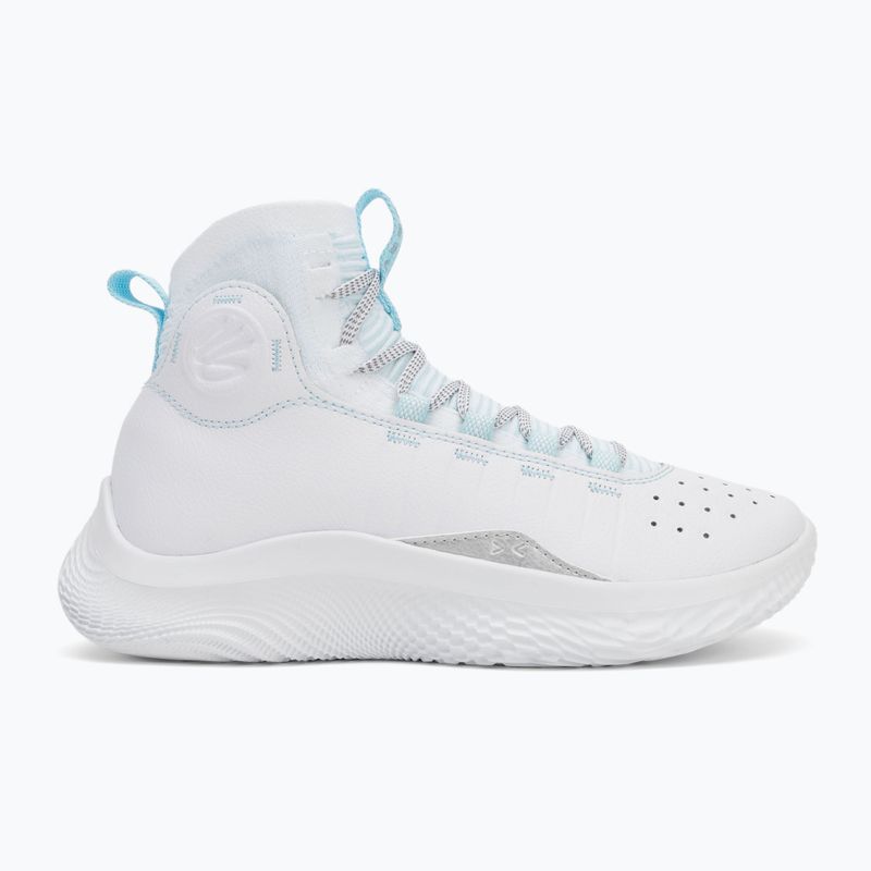 Кросівки баскетбольні Under Armour CURRY 4 FLOTRO white/stream/metallic silver 2