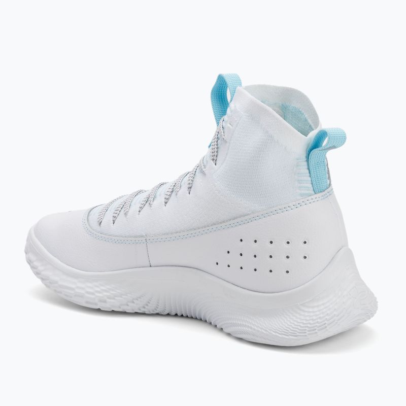 Кросівки баскетбольні Under Armour CURRY 4 FLOTRO white/stream/metallic silver 3