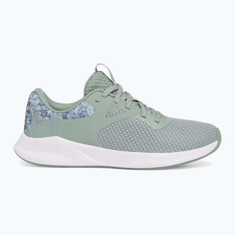 Кросівки для тренувань жіночі Under Armour Charged Aurora 2+ silica green/white/metallic silica 8