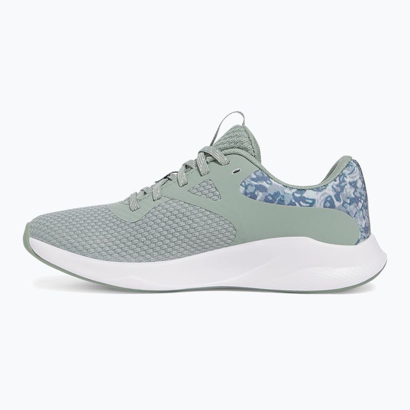 Кросівки для тренувань жіночі Under Armour Charged Aurora 2+ silica green/white/metallic silica 9