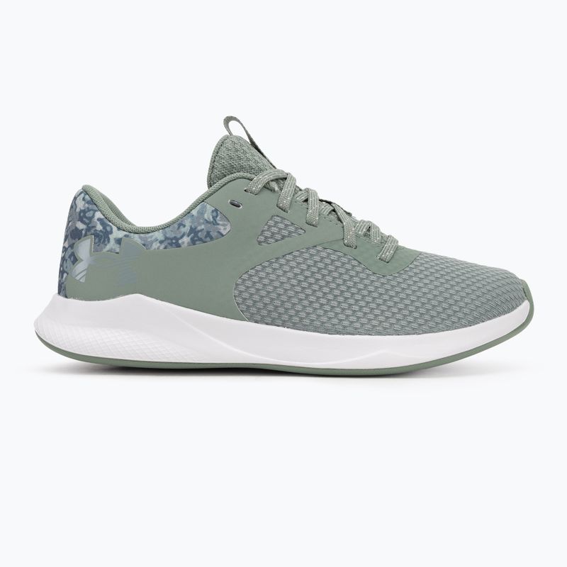 Кросівки для тренувань жіночі Under Armour Charged Aurora 2+ silica green/white/metallic silica 2