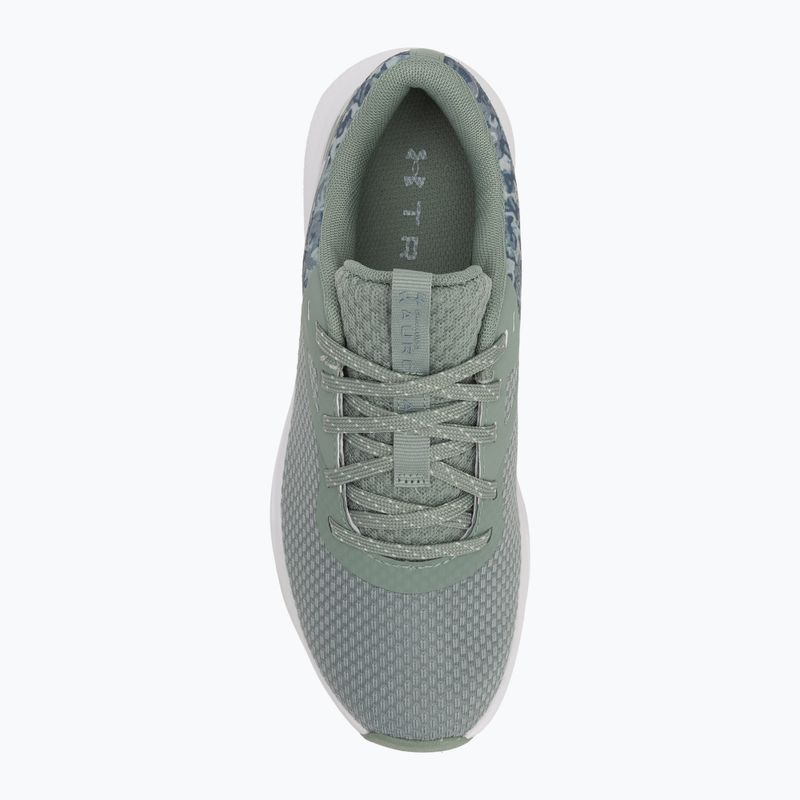 Кросівки для тренувань жіночі Under Armour Charged Aurora 2+ silica green/white/metallic silica 5