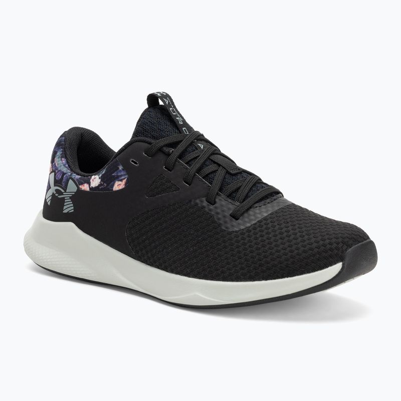 Кросівки для тренувань жіночі Under Armour Charged Aurora 2+ black/hydro green/metallic warm silver