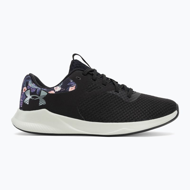 Кросівки для тренувань жіночі Under Armour Charged Aurora 2+ black/hydro green/metallic warm silver 2