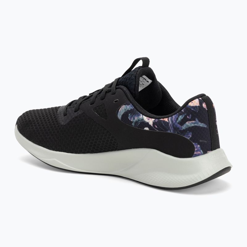 Кросівки для тренувань жіночі Under Armour Charged Aurora 2+ black/hydro green/metallic warm silver 3