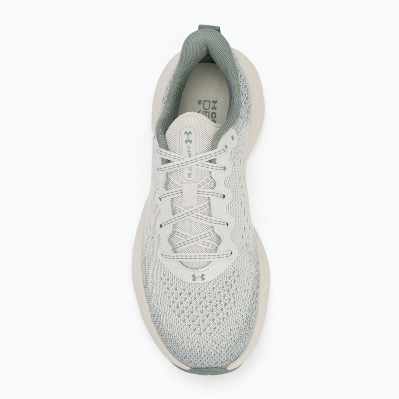 Кросівки для бігу жіночі Under Armour Infinite white quartz/silica green/metallic silica 5