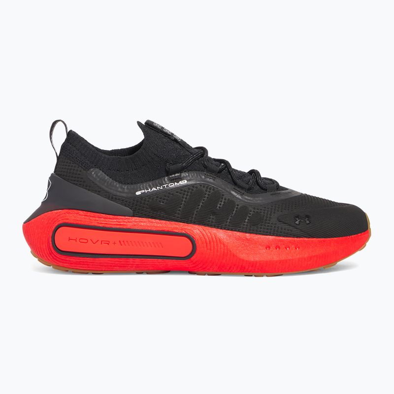 Кросівки чоловічі Under Armour Phantom 4 black/lava red/metallic silver 8