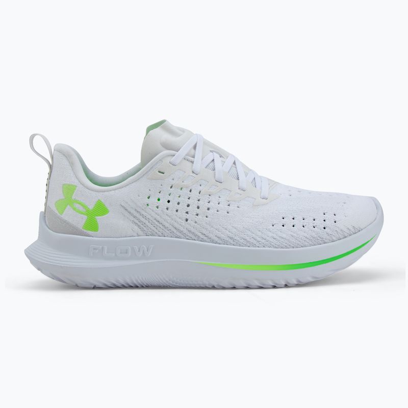 Кросівки для бігу чоловічі Under Armour Velociti 4 white/white/hyper green 2