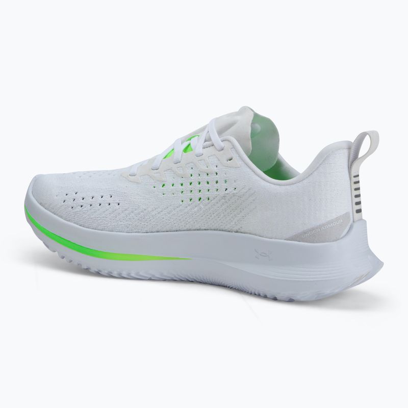 Кросівки для бігу чоловічі Under Armour Velociti 4 white/white/hyper green 3