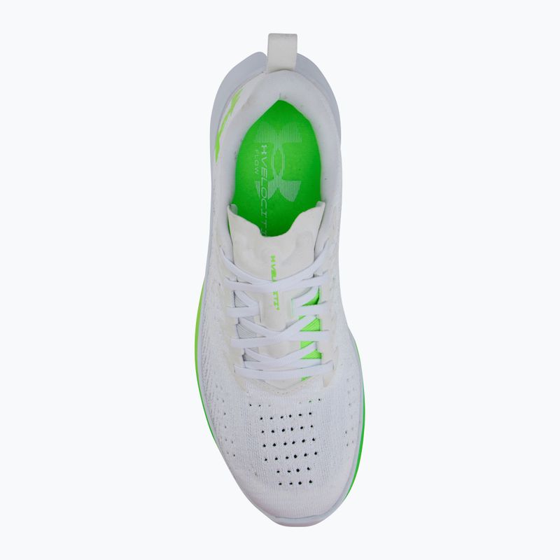Кросівки для бігу чоловічі Under Armour Velociti 4 white/white/hyper green 5