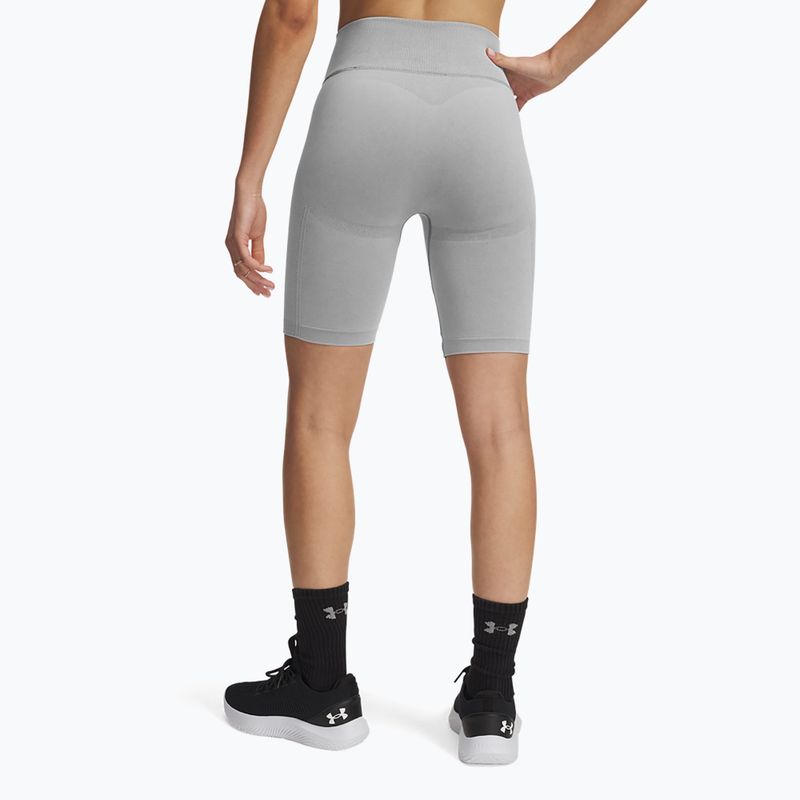 Шорти для тренувань жіночі Under Armour Vanish Seamless Washed black / white 3
