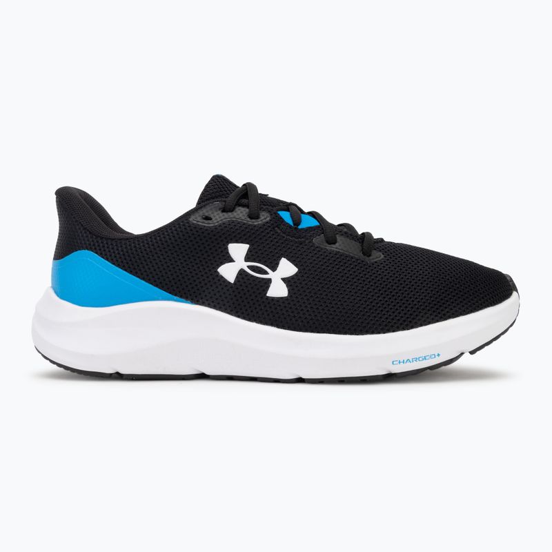 Кросівки для бігу чоловічі Under Armour Charged Pursuit 4 black/electric blue/white 2