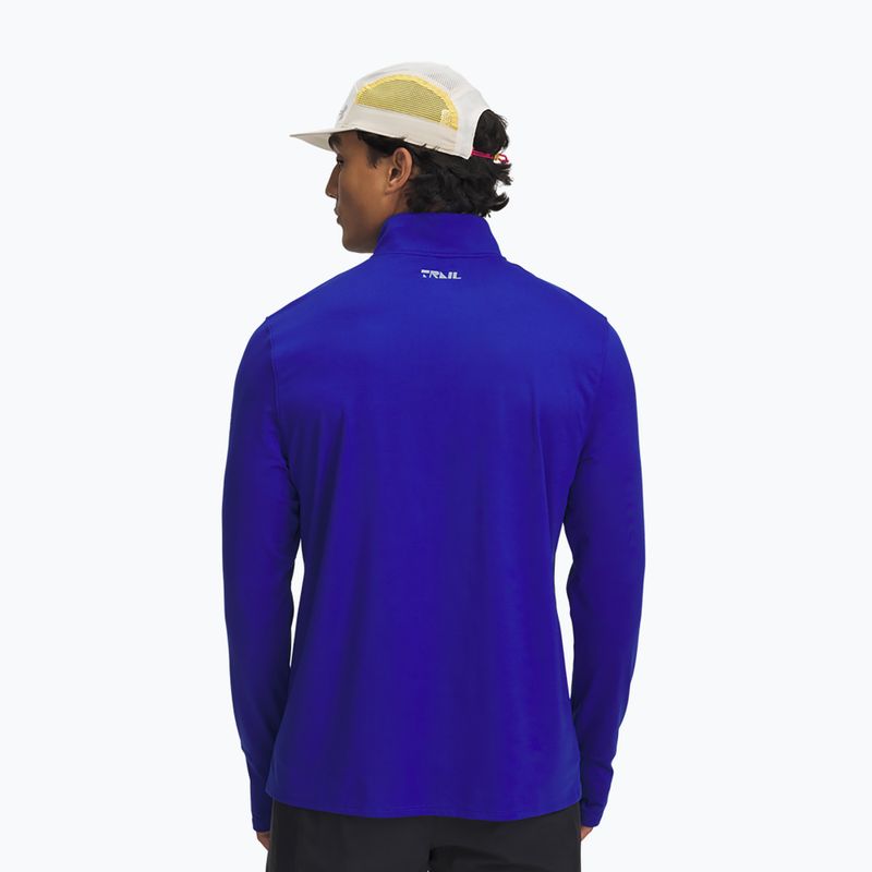 Кофта для бігу чоловіча Under Armour Trail Run Quarter Zip royal/reflective 2