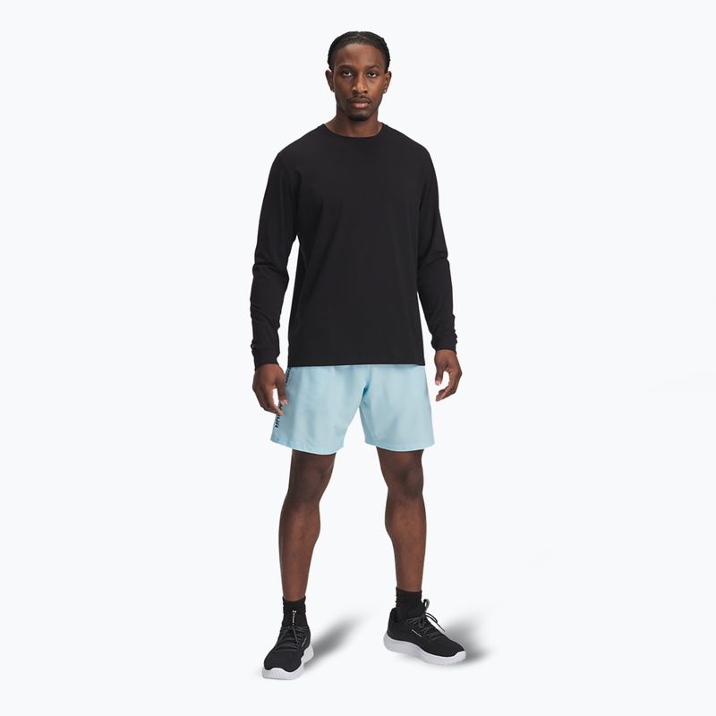 Шорти для тренувань чоловічі Under Armour Woven Wordmark stream/black 2