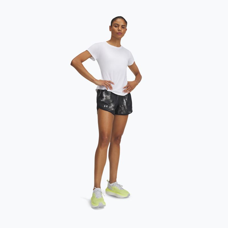 Шорти для бігу жіночі Under Armour Fly By 3" Printed black / reflective 2