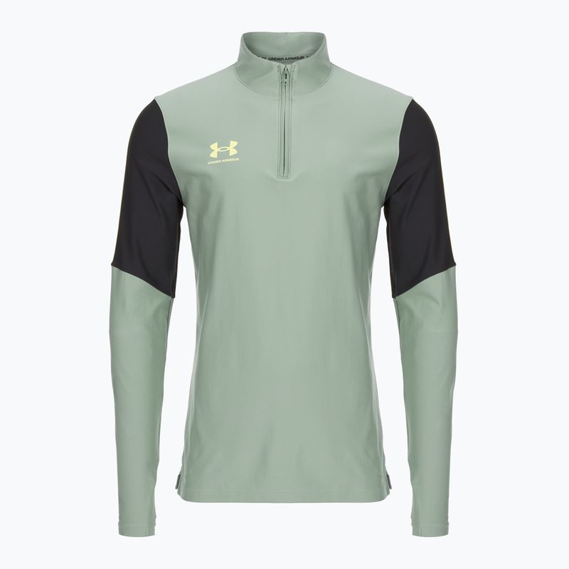 Кофта футбольна чоловіча Under Armour Challenger Pro 1/4 Zip silica green / black / sonic yellow 4