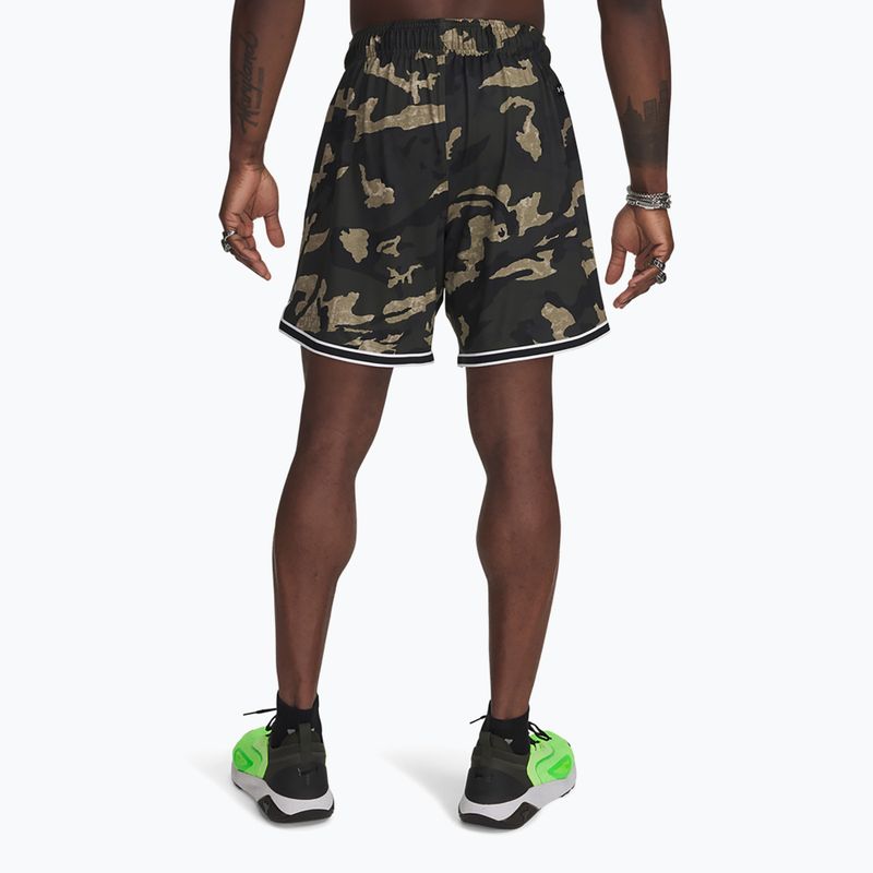 Шорти чоловічі Under Armour Project Rock Mesh baroque green / white 3