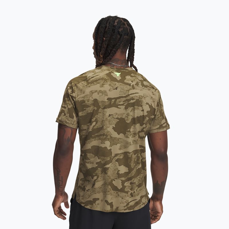 Футболка для тренувань чоловіча Under Armour Project Rock Iso Chill SS bayou/timberwolf taupe/baroque green 2