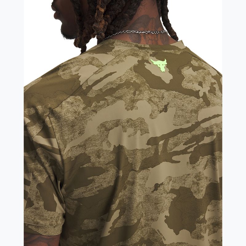 Футболка для тренувань чоловіча Under Armour Project Rock Iso Chill SS bayou/timberwolf taupe/baroque green 3