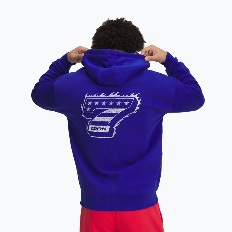 Кофта чоловіча Under Armour Project Rock Icon Fleece FZ royal/black/black 3