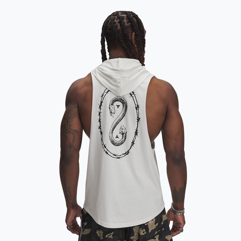 Кофта чоловіча Under Armour Project Rock Snake SL white clay / black / white 2
