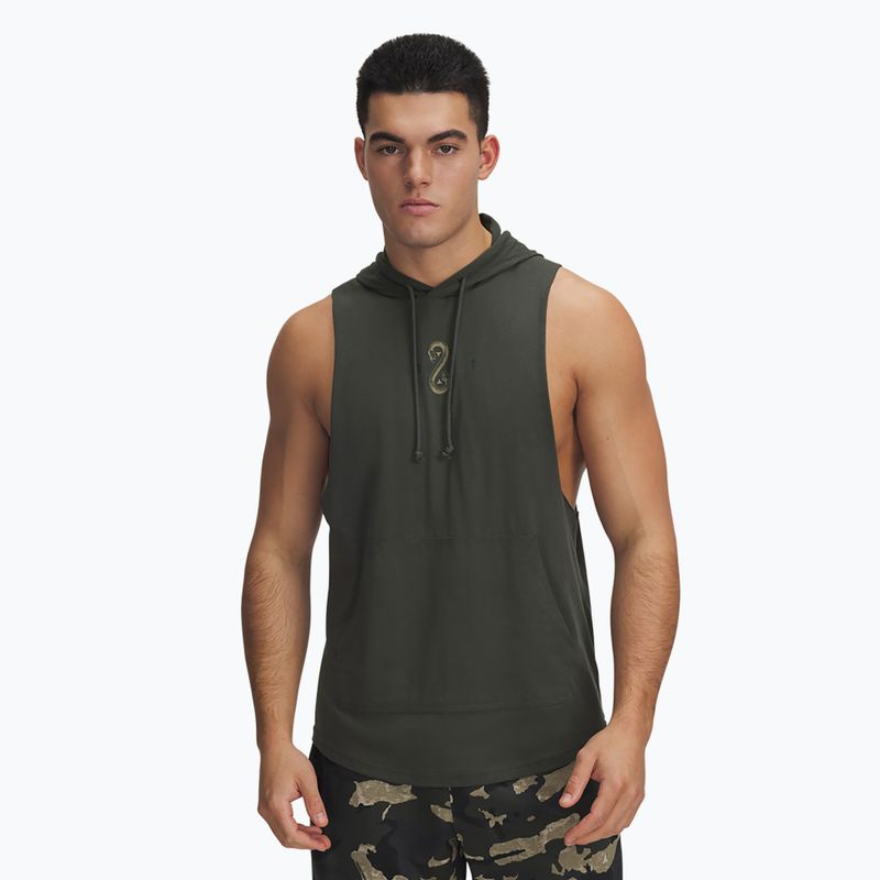 Кофта чоловіча Under Armour Project Rock Snake SL baroque green / bayou / white