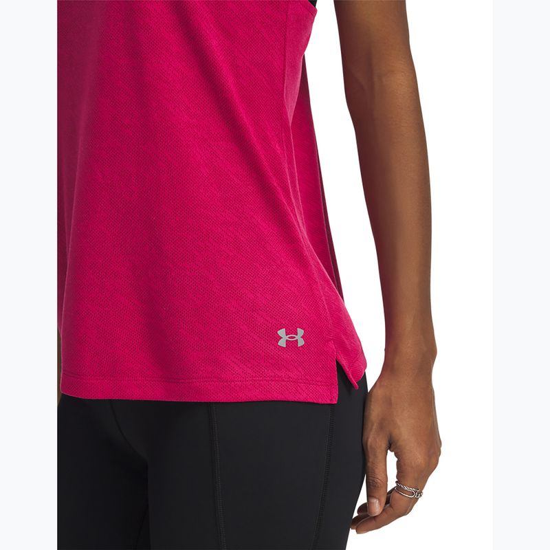 Топ для бігу жіночий Under Armour Launch Camo Singlet shaded fuchsia/reflective 3
