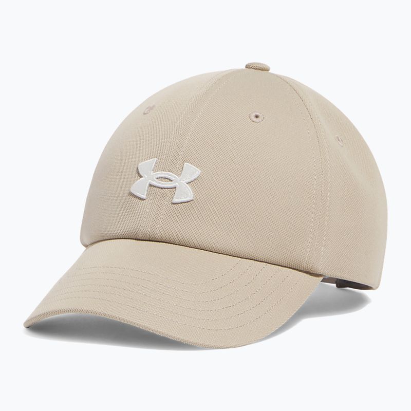 Żіноча кепка з козирком Under Armour Blitzing Adj city khaki/white quartz