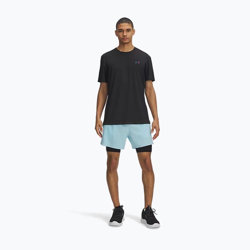 Шорти чоловічі Under Armour Peak Woven 2in1 stream/black 2