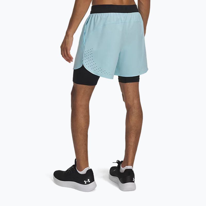 Шорти чоловічі Under Armour Peak Woven 2in1 stream/black 3