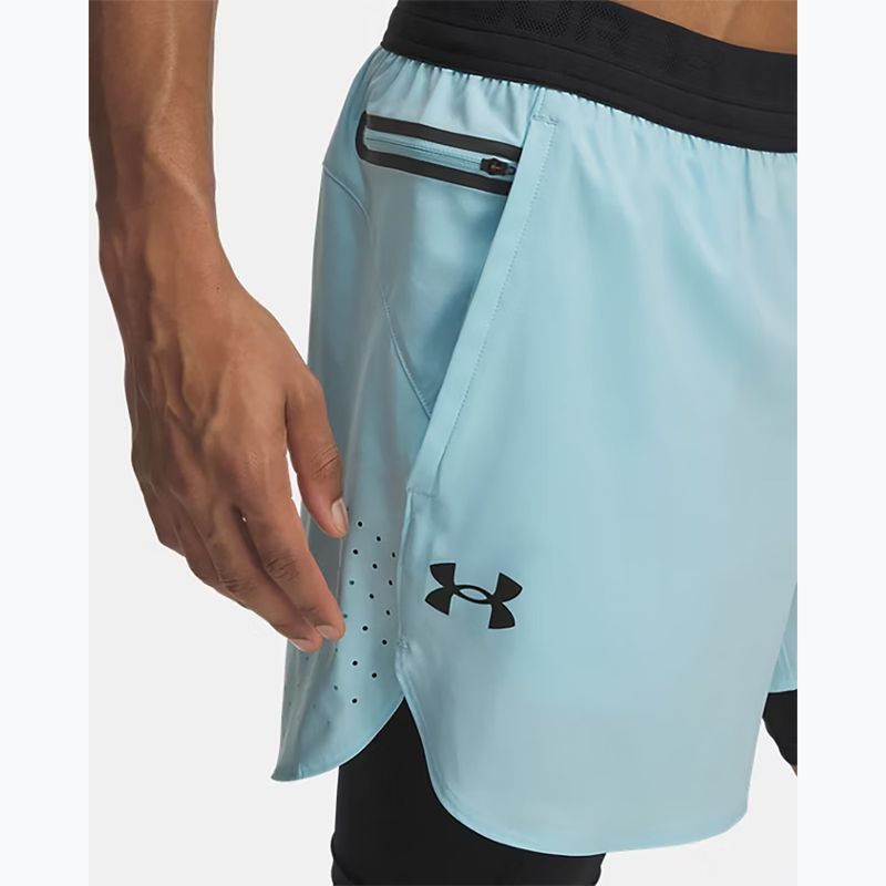 Шорти чоловічі Under Armour Peak Woven 2in1 stream/black 4