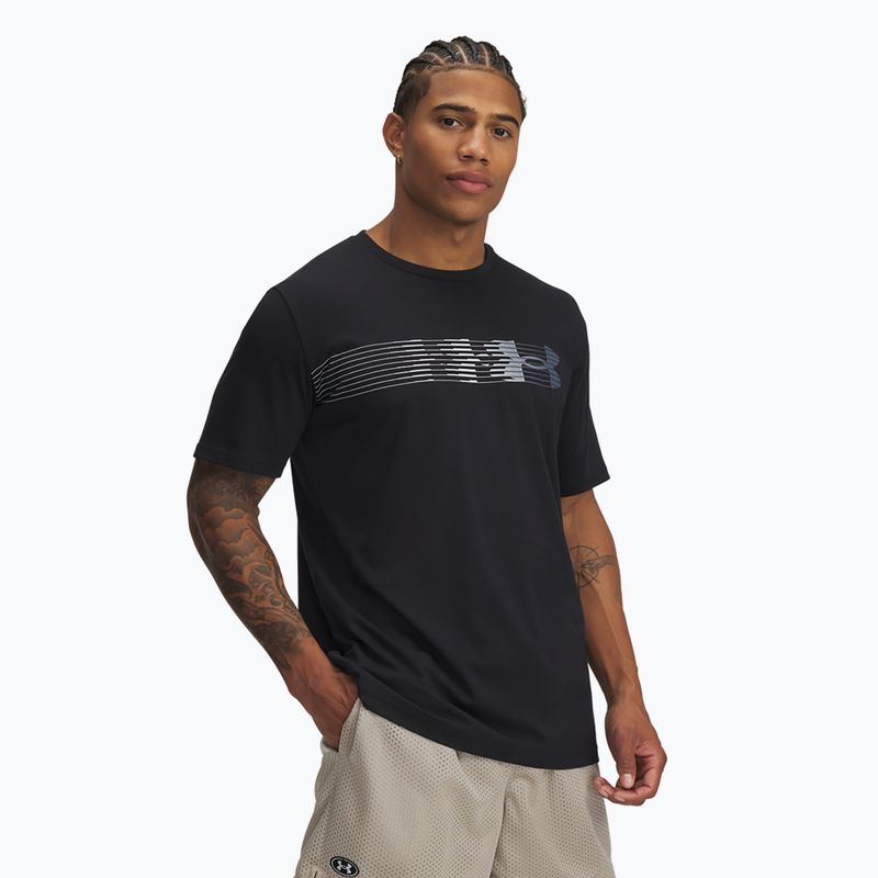 Футболка чоловіча Under Armour LC Fly In Logo black/downpour gray