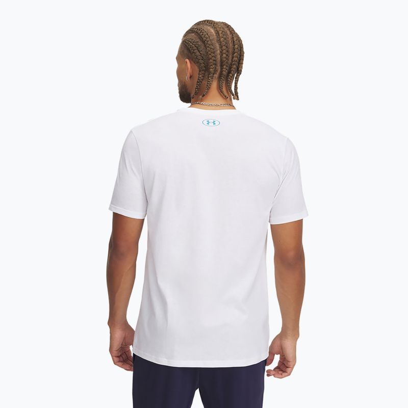 Футболка чоловіча Under Armour LC Fly In Logo white/ether blue 2