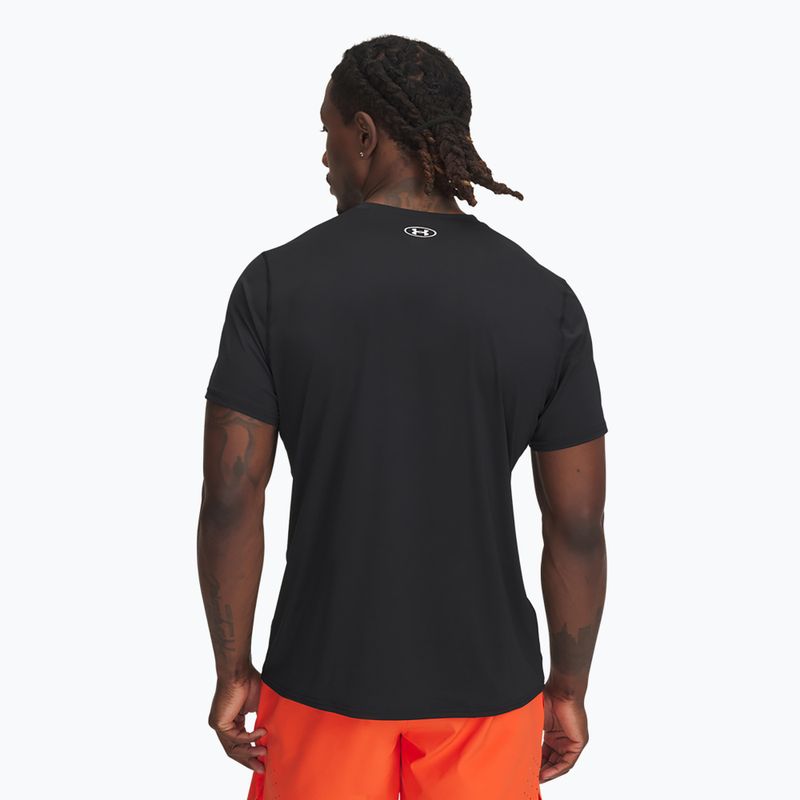 Футболка для тренувань чоловіча Under Armour HeatGear Fitted black/white 2