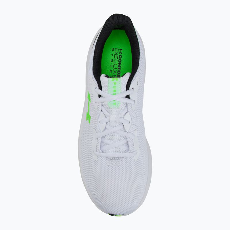 Кросівки для бігу чоловічі Under Armour Charged Pursuit 4 white/black/hyper green 5