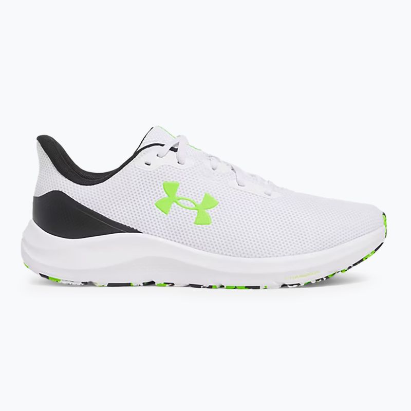 Кросівки для бігу чоловічі Under Armour Charged Pursuit 4 white/black/hyper green 8